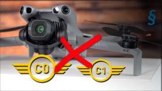 Wechseln Drohnenklasse C0 auf C1 DJI MINI 5 Pro Drohne nicht mehr v