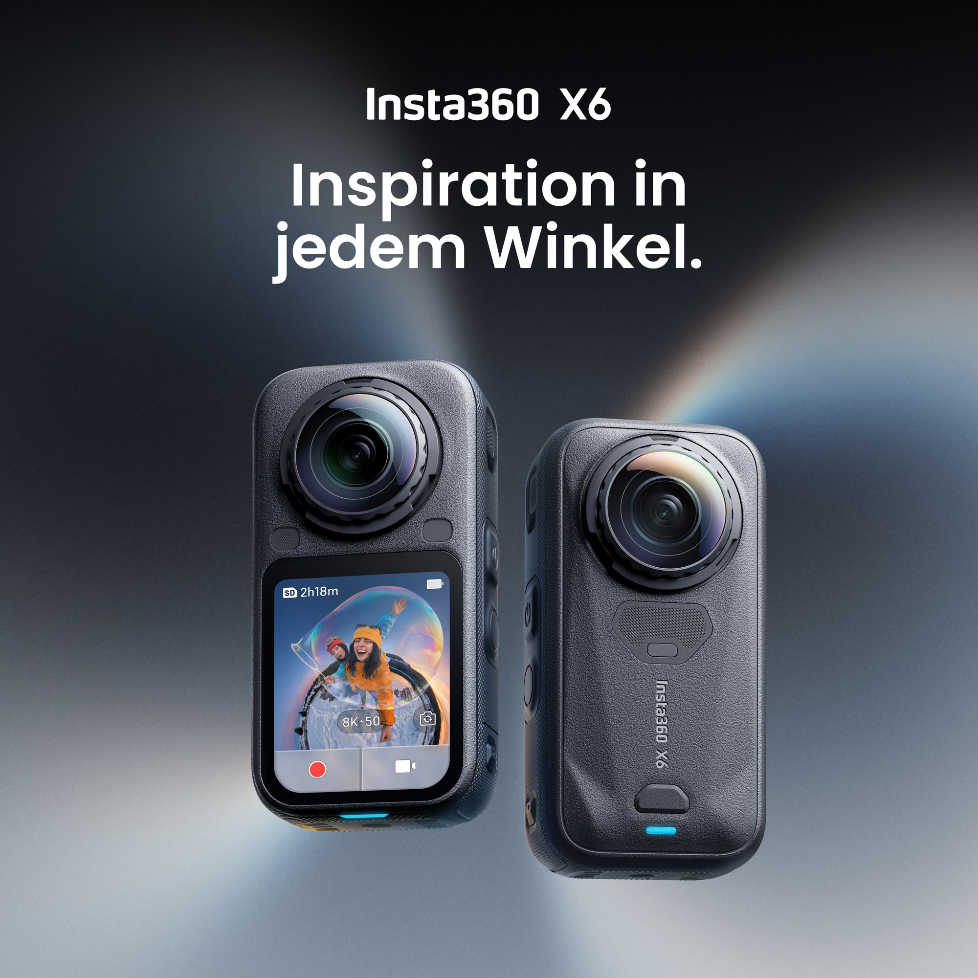 Insta360 X6 in der Produktübersicht Quadratische Produktabbildung der Insta360 X6