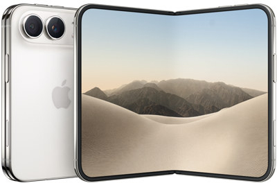 iPhone Duo in Sternenweiß: Vorderseite und Rückseite als Vergleichsansicht