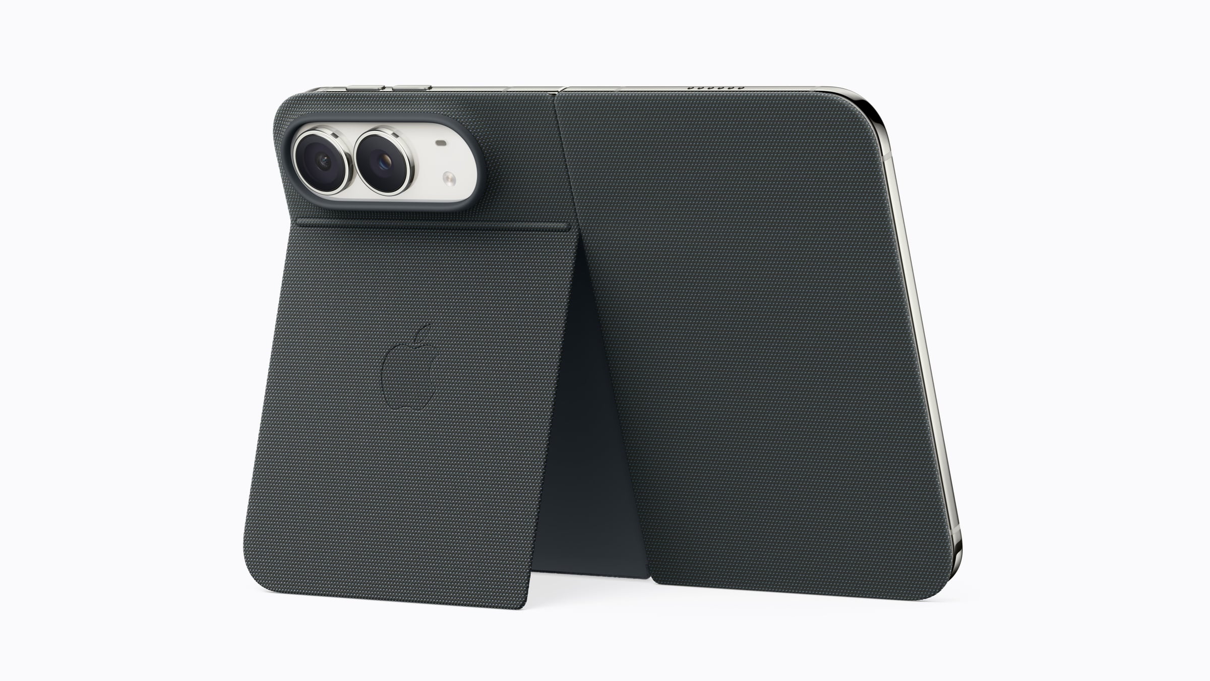 iPhone Duo Folio mit Standfuß in Navyblau aus Funktionsgewebe