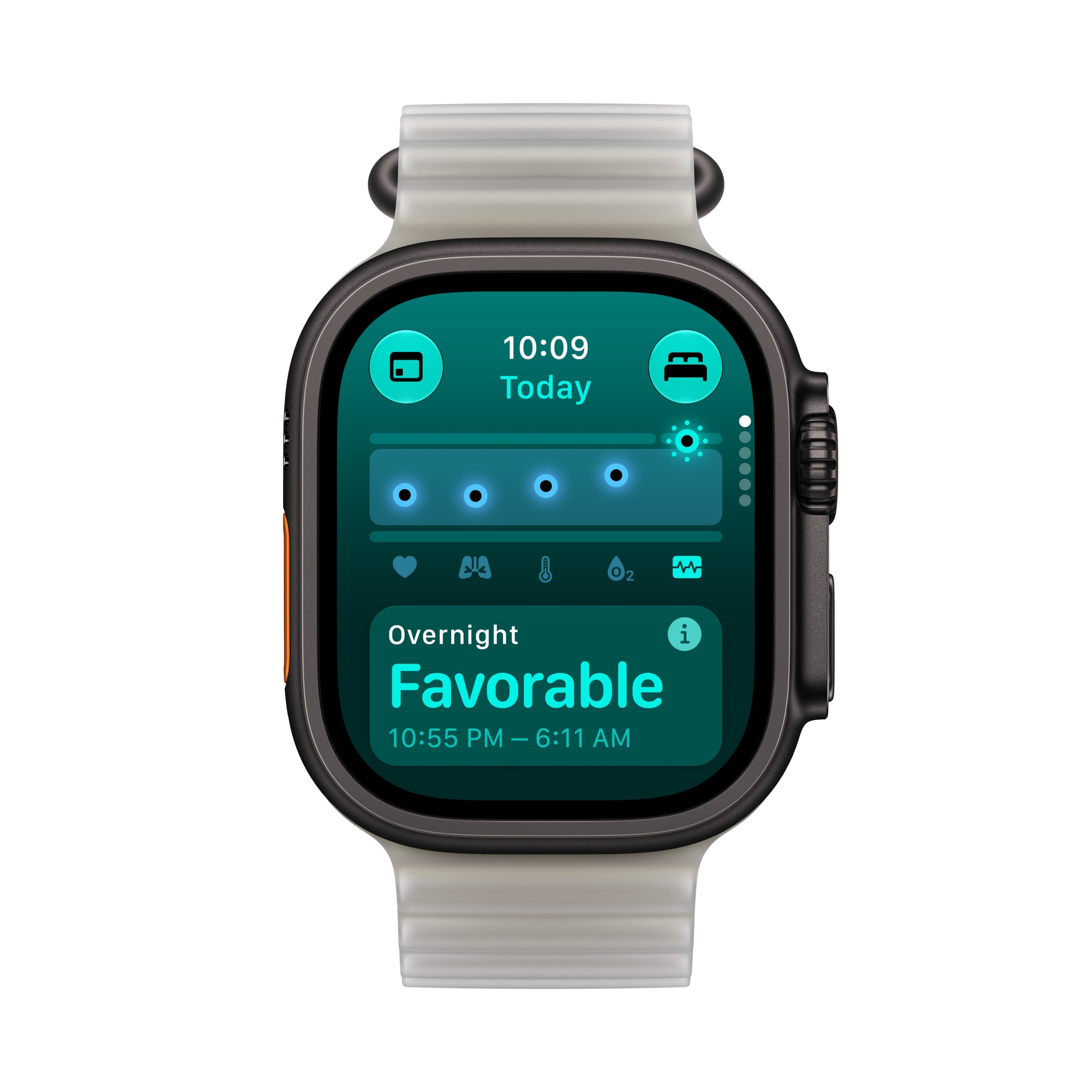 Nächtliche Vitalwerte auf der Apple Watch Ultra 4