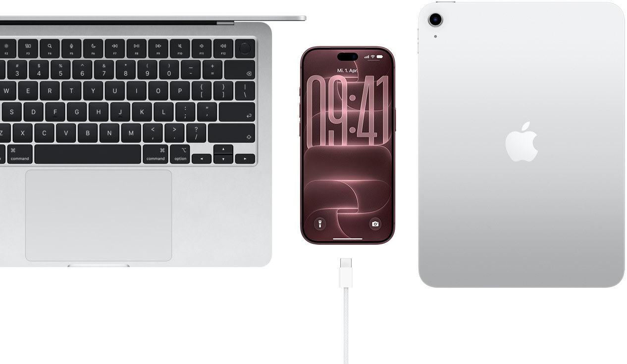 Apple-Umstieg: USB-C-Verbindung mit iPhone und Mac