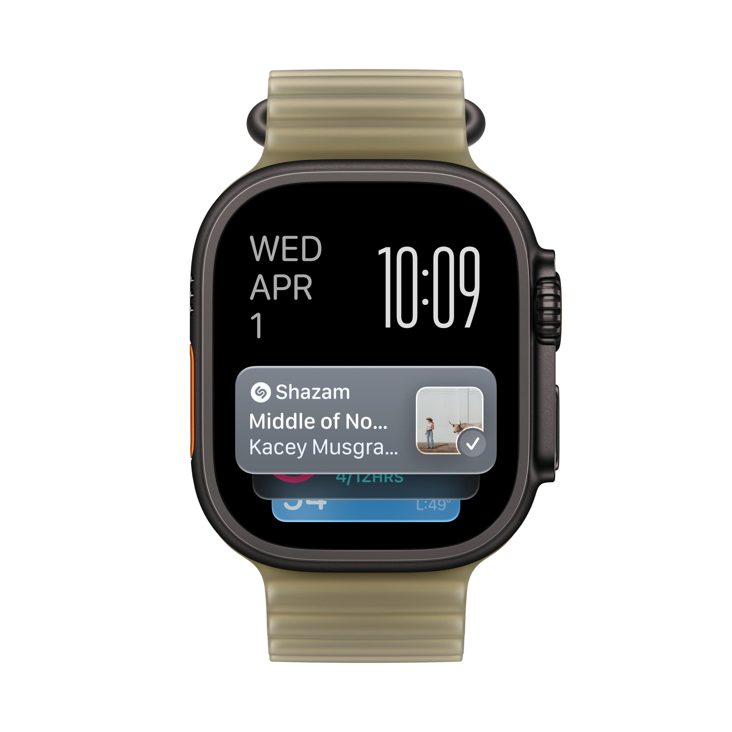 Shazam auf der Apple Watch Ultra 4