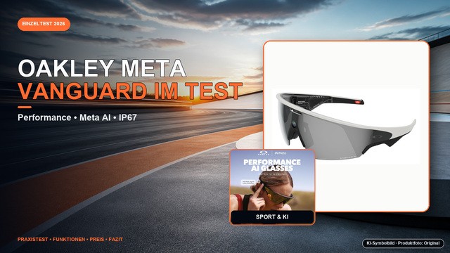 Oakley Meta Vanguard Übersichtsbild mit Preis- und Ausstattungshighlights