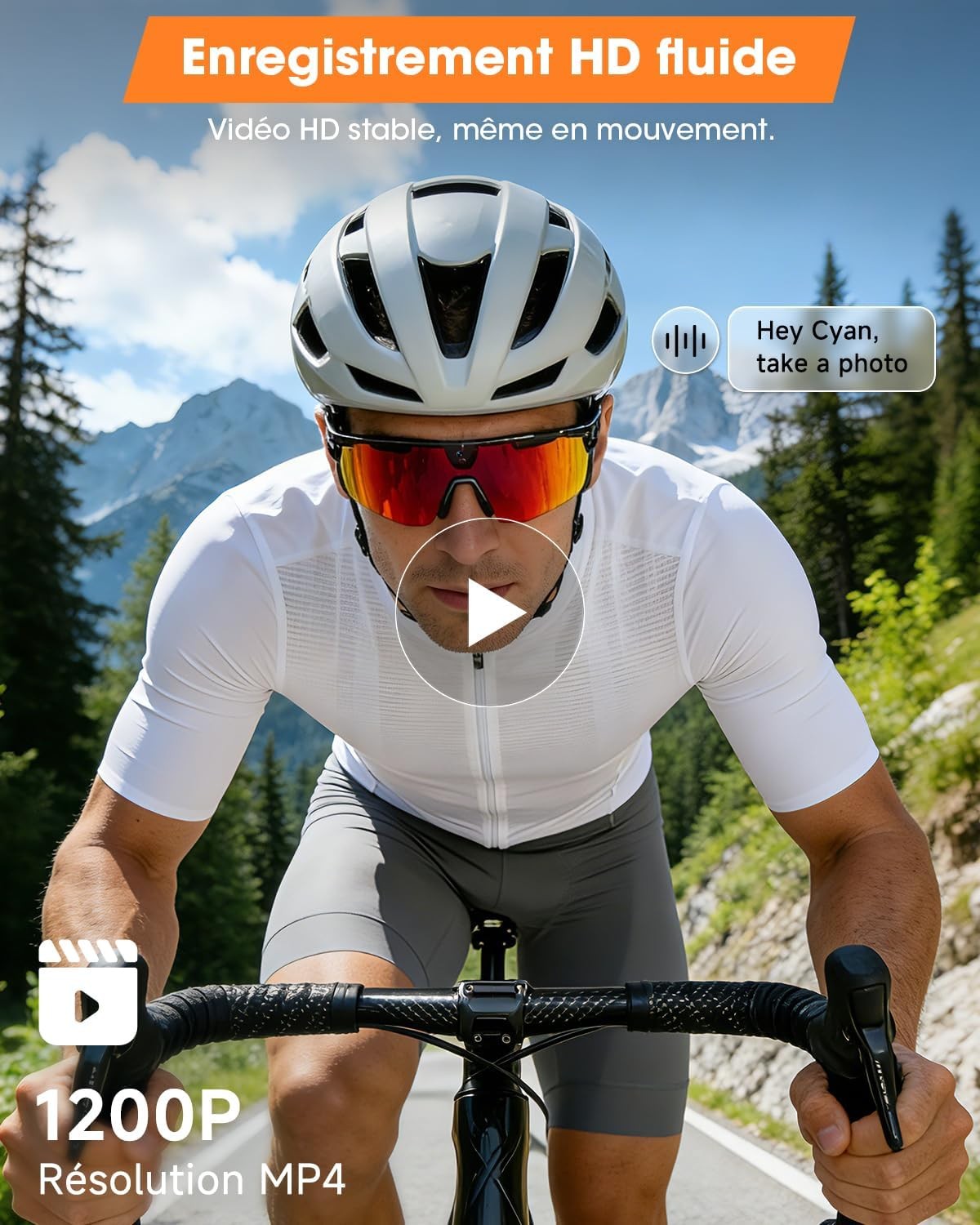 Aufnahmebeispiel der Mingtawn-Kamera beim Radfahren