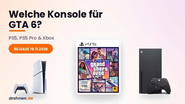 GTA 6 Cover mit PlayStation 5 und Xbox Series X – welche Konsole für GTA 6 kaufen