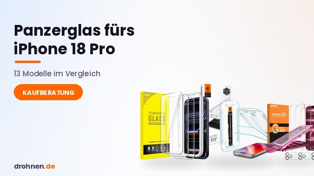 Panzerglas und Schutzfolien fürs iPhone 18 Pro von JETech, Spigen und QHOHQ im Vergleich