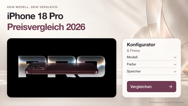 iPhone 18 Pro und Pro Max Preisvergleich-Konfigurator