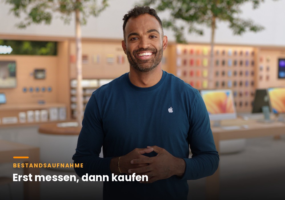 Speicherberatung beim iPhone-Kauf im Apple Store