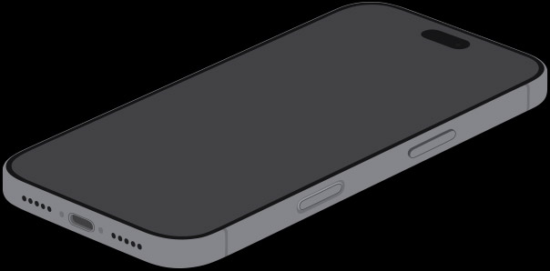 iPhone 18 Pro Abmessungen in der Isometrie-Ansicht