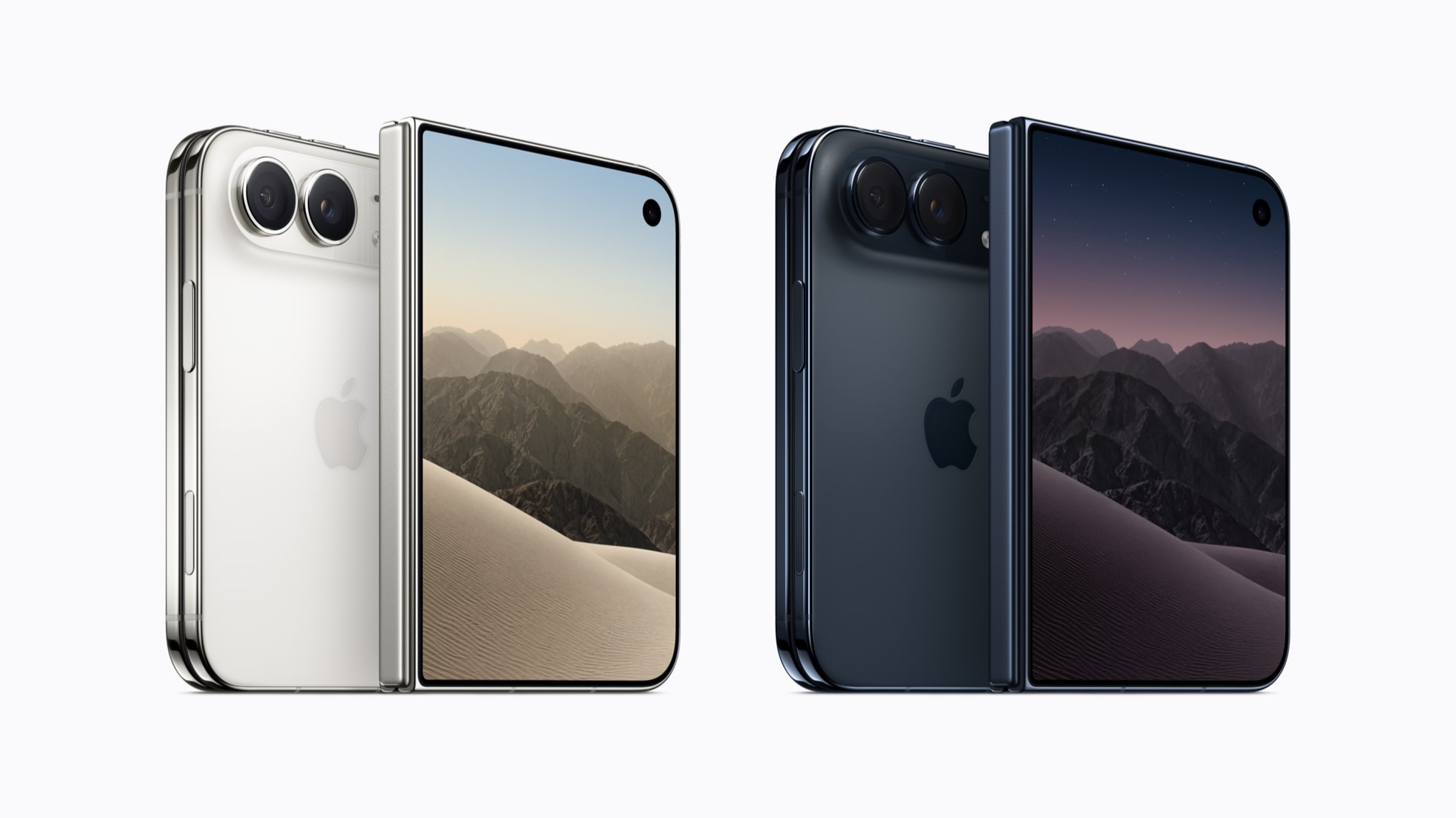 iPhone Duo in zwei Farben, offizielle Produktabbildung von Apple