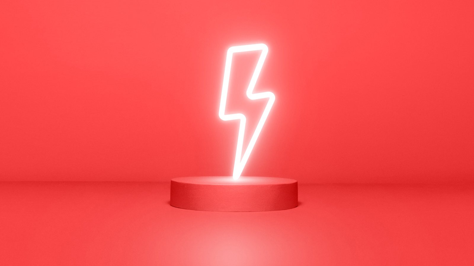Blitzangebote – rotes Neonmotiv