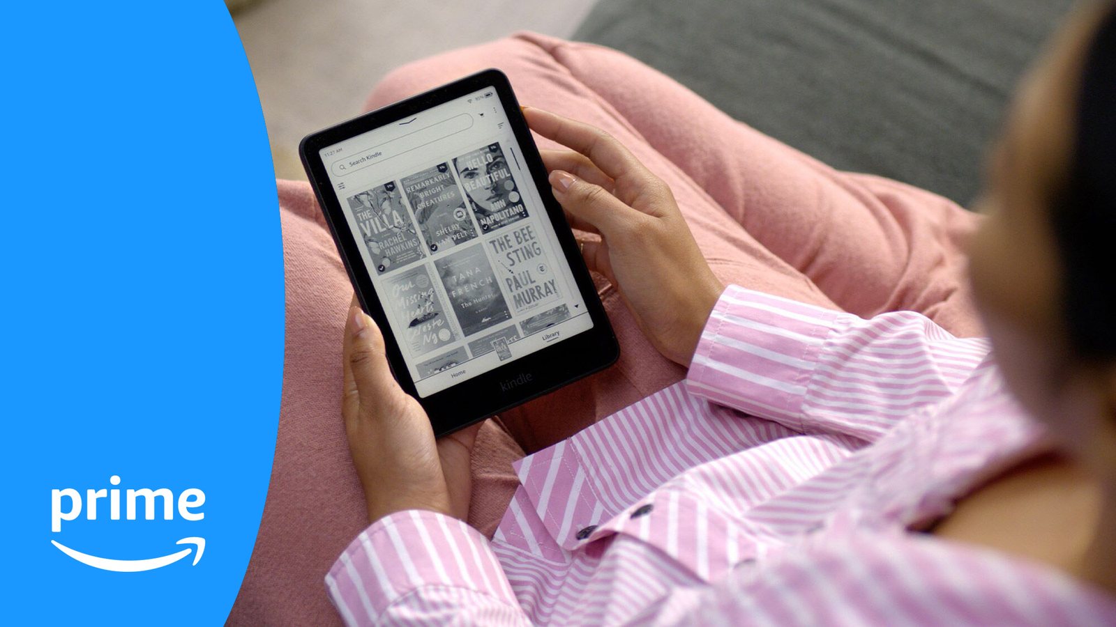 Kindle-Lesemotiv mit Prime-Branding