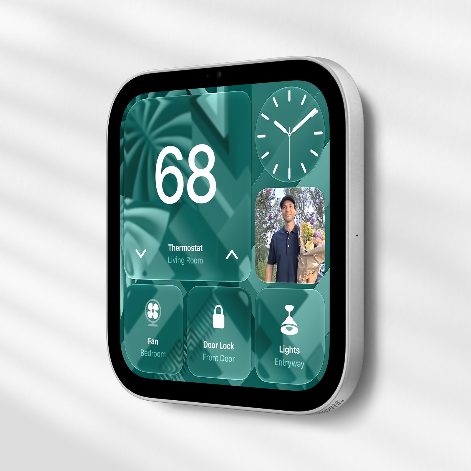 An der Wand befestigtes Apple HomeView