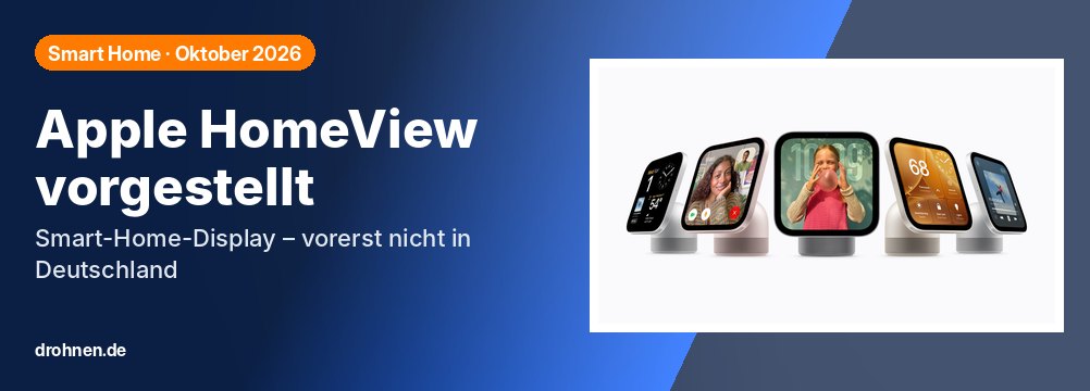 Banner Apple HomeView vorgestellt, Smart-Home-Display vorerst nicht in Deutschland