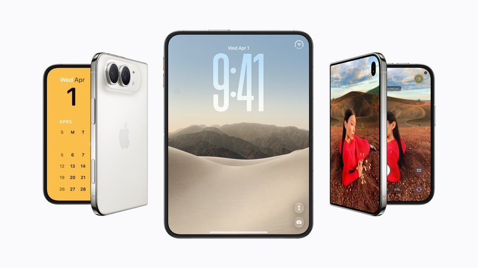 Apple iPhone Duo aufgeklappt und zugeklappt, das einzige Gerät mit iOS 27.1