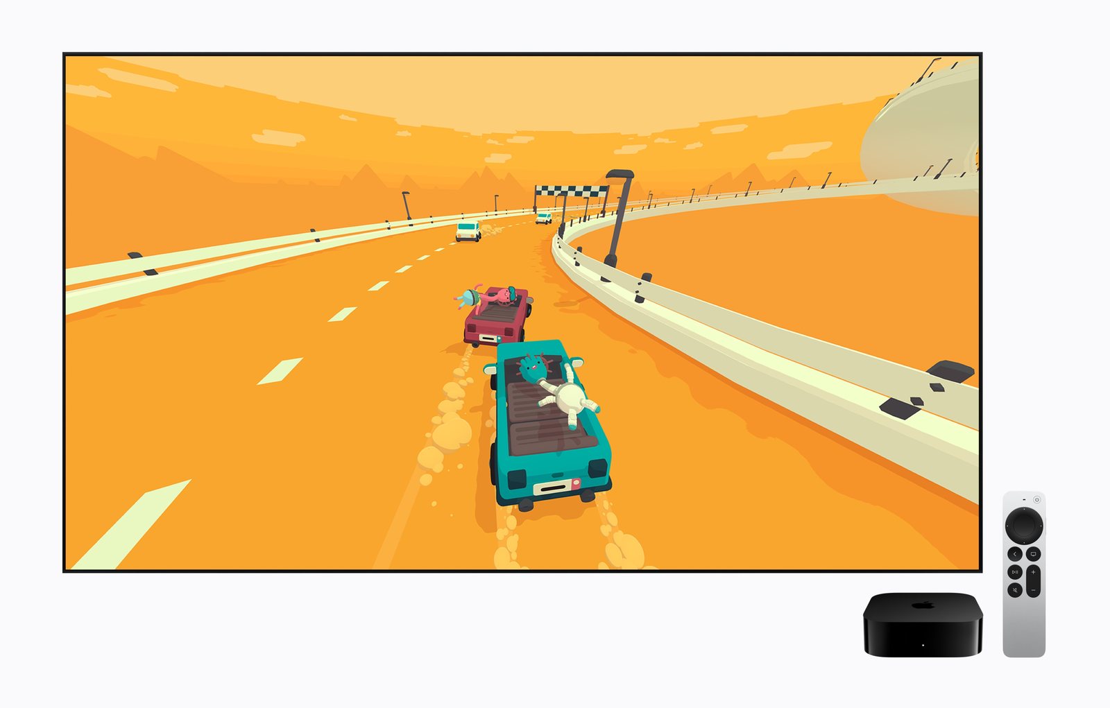 Apple TV 4K zeigt einen Apple Arcade Bildschirm