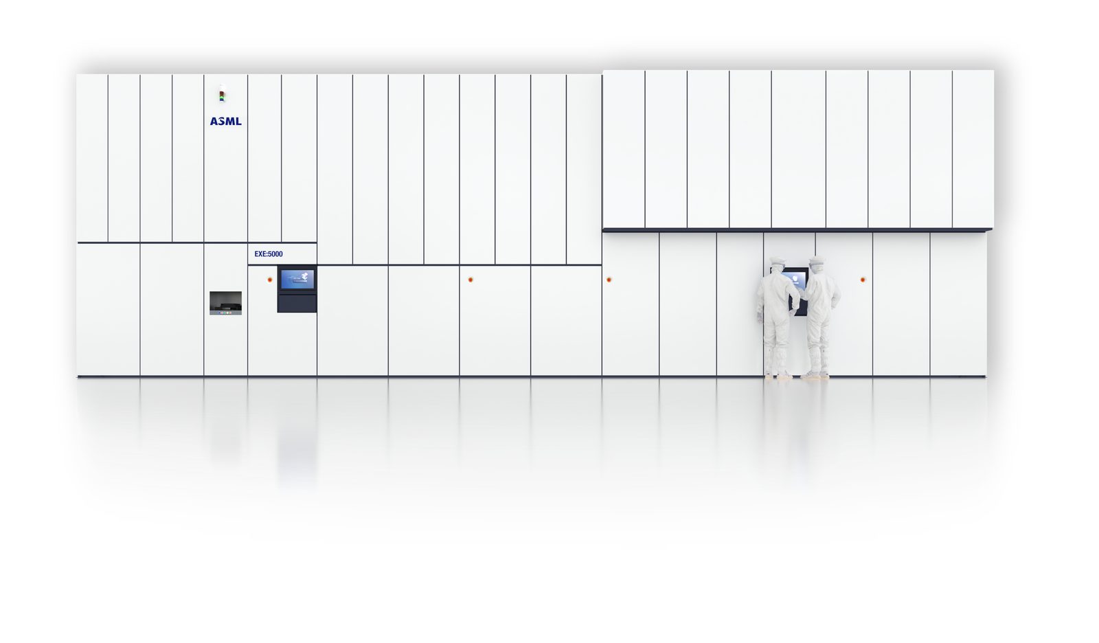 Freigestellte Produktansicht des ASML TWINSCAN EXE:5000 High-NA-EUV-Systems
