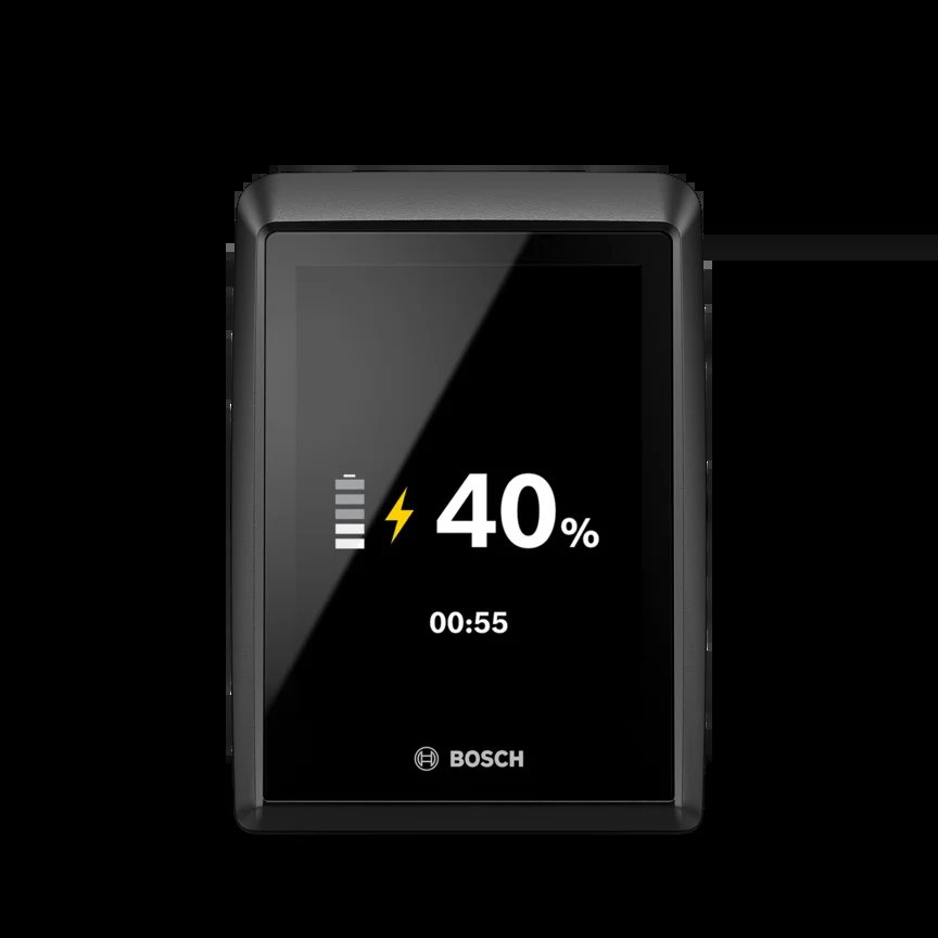 Bosch Kiox 500 mit Akkuanzeige von 40 Prozent und Restladezeit auf dem Display