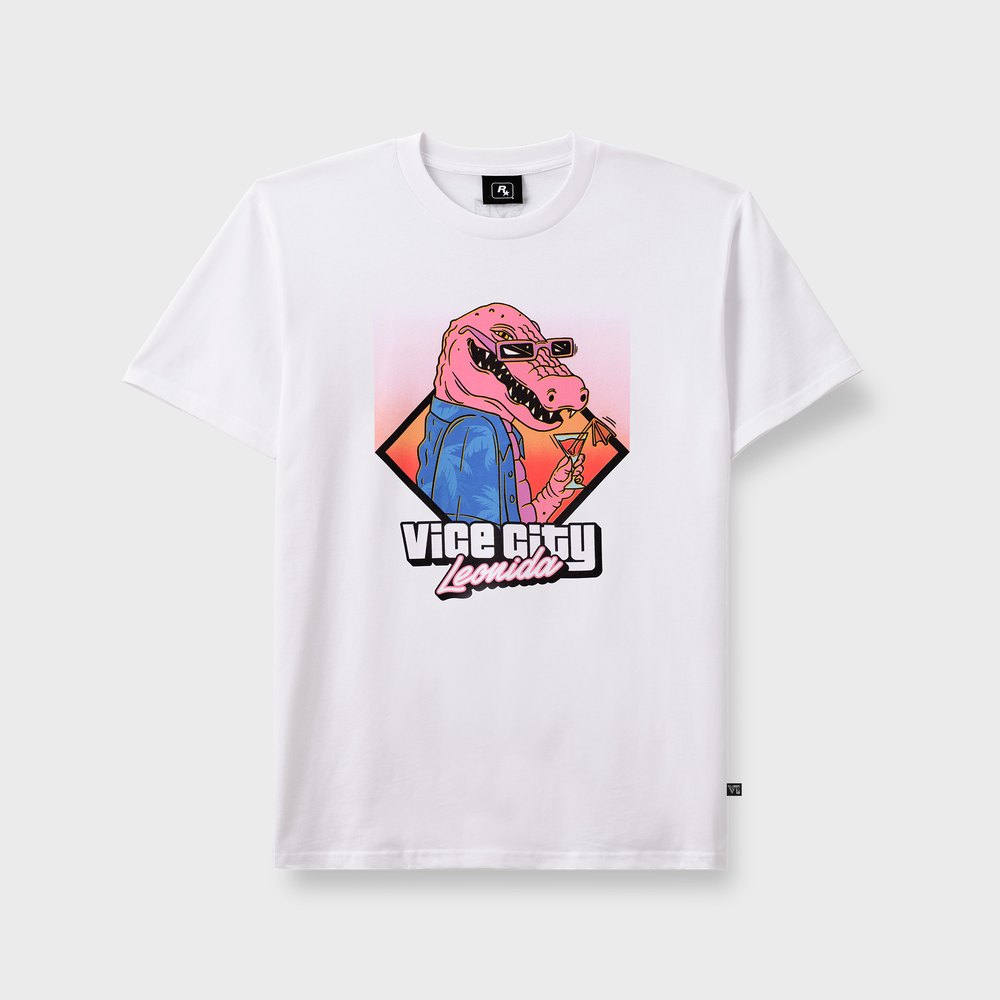 Macca the Gator T-Shirt in Weiß aus dem Rockstar Store