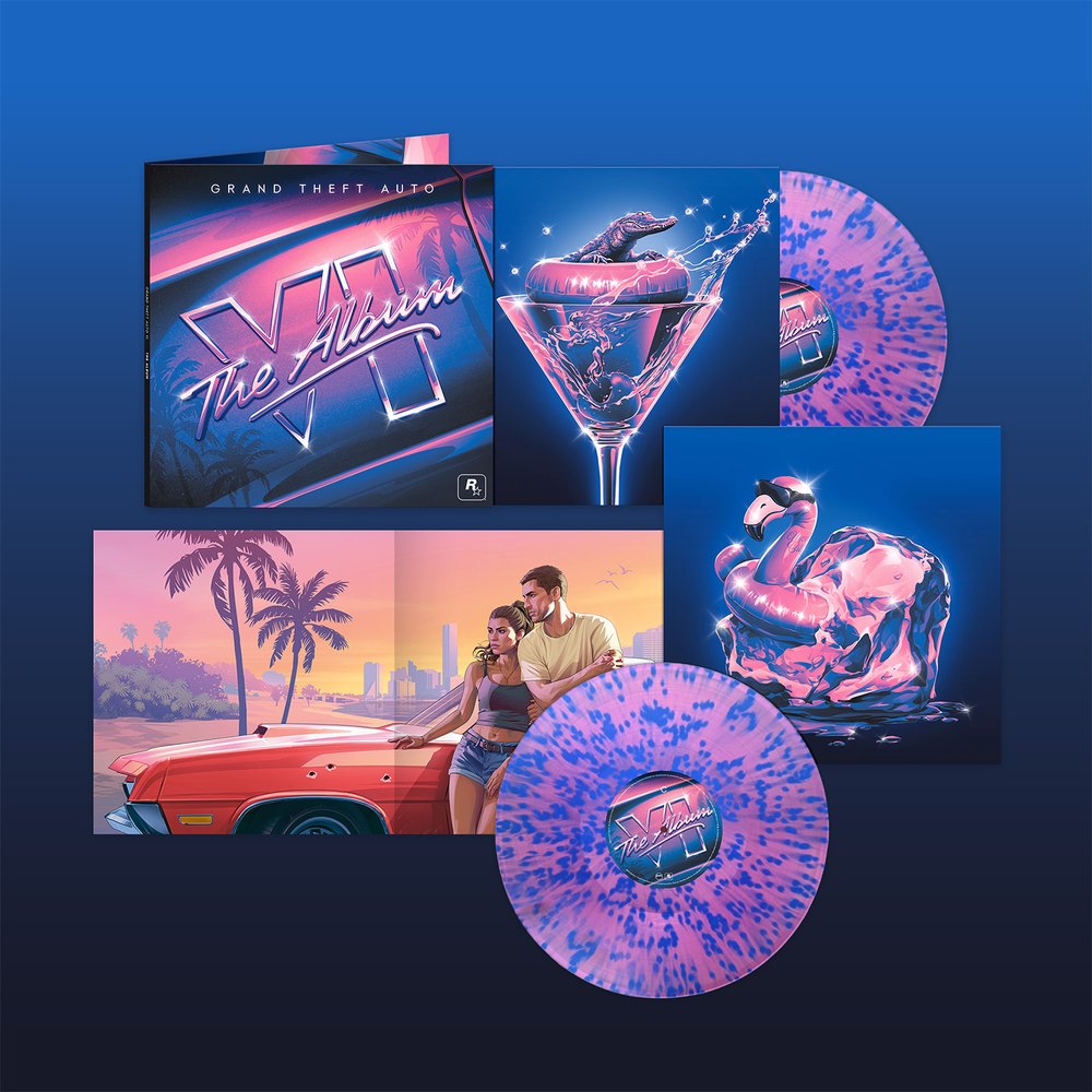 GTA VI The Album als Splatter-Vinyl mit zwei LPs