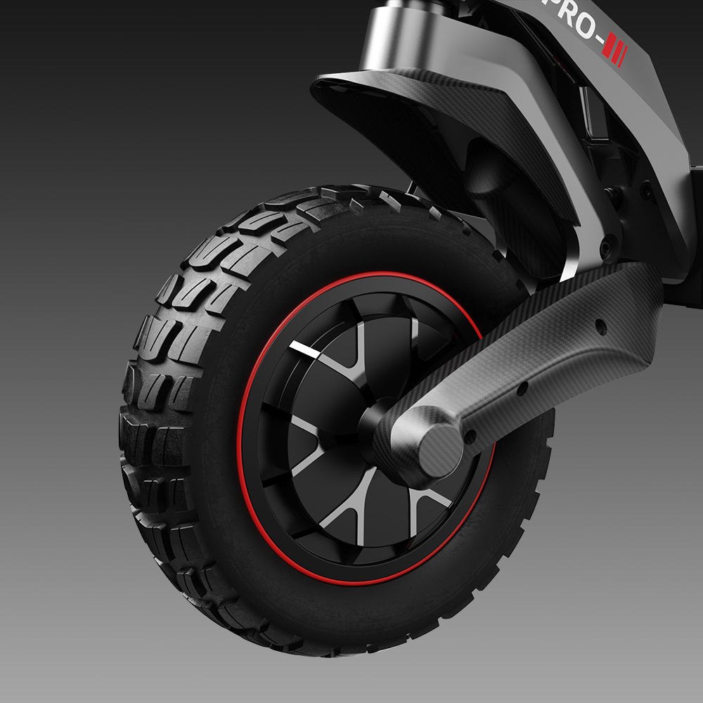 iScooter iX7 Pro – Vorderrad und Schwingarm im Detail