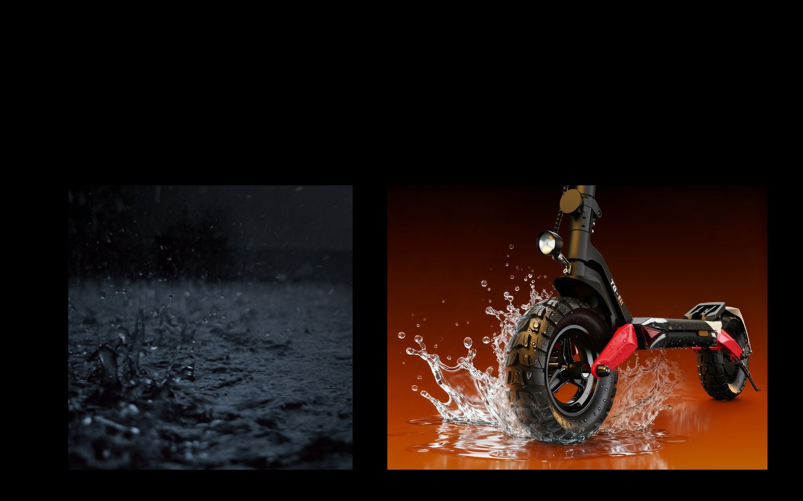 isinwheel T8 – Spritzwasser-Illustration und Regenmotiv – Querformat