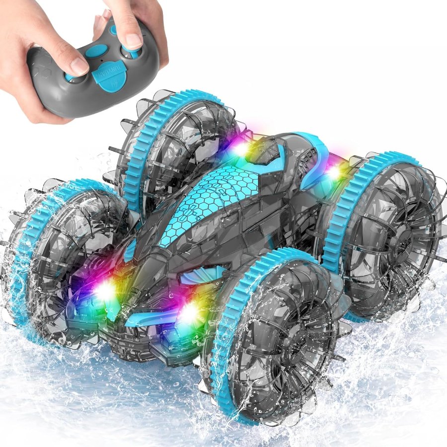 MidiVix Amphibien-Stuntauto mit beidseitig fahrbarer Karosserie und LED-Licht