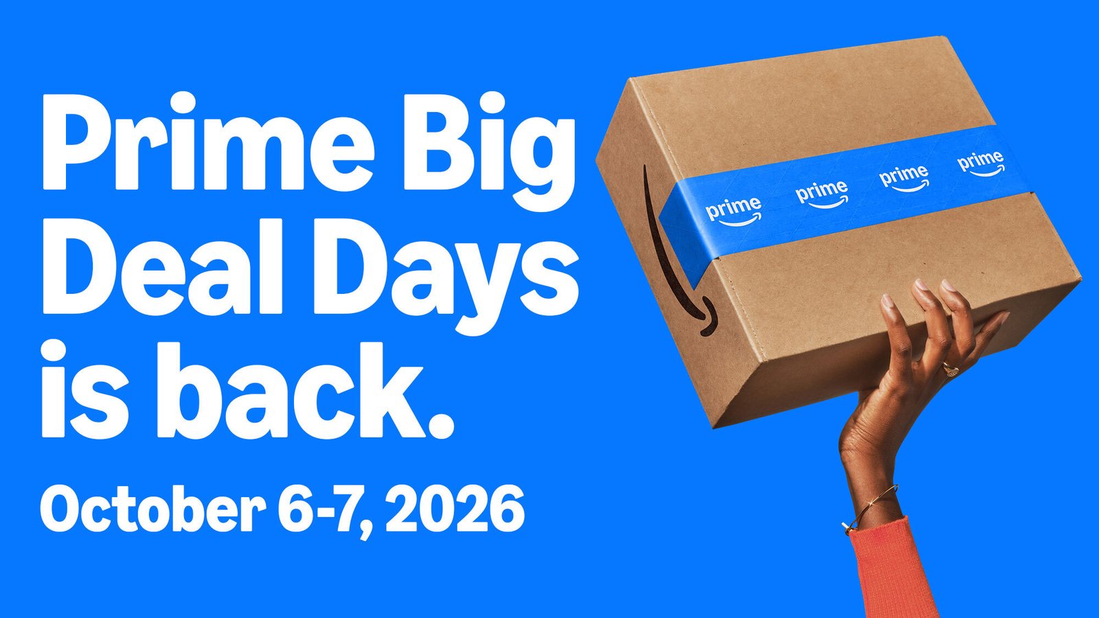 Prime Big Deal Days 2026 – englisches Kampagnenmotiv