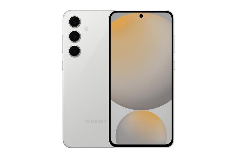 Samsung Galaxy S24 FE Vorder- und Rückseite in Grau