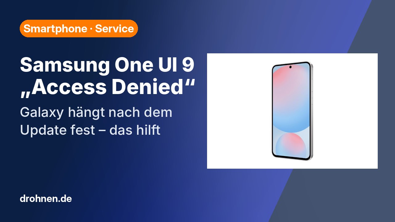 Titelgrafik Samsung One UI 9 Access Denied – Galaxy hängt nach dem Update fest