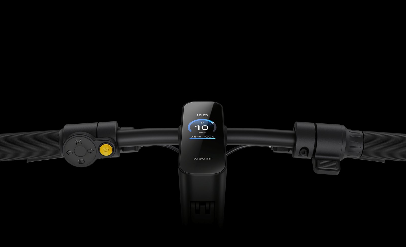 Display eines Xiaomi Electric Scooter 6 Ultra im Normalbetrieb, ohne Fehlermeldung